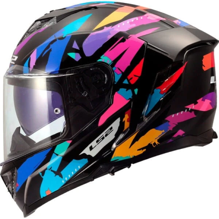 Kask motocyklowy integralny LS2 FF818 Storm III Kaos Purple Blue